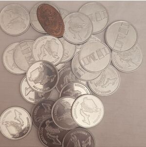 31 Michigan Tokens 1 "I Love You!" elongated pressed penny